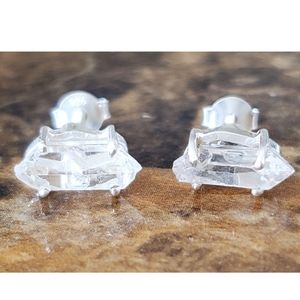 Genuine Herkimer Diamond Post Earrings